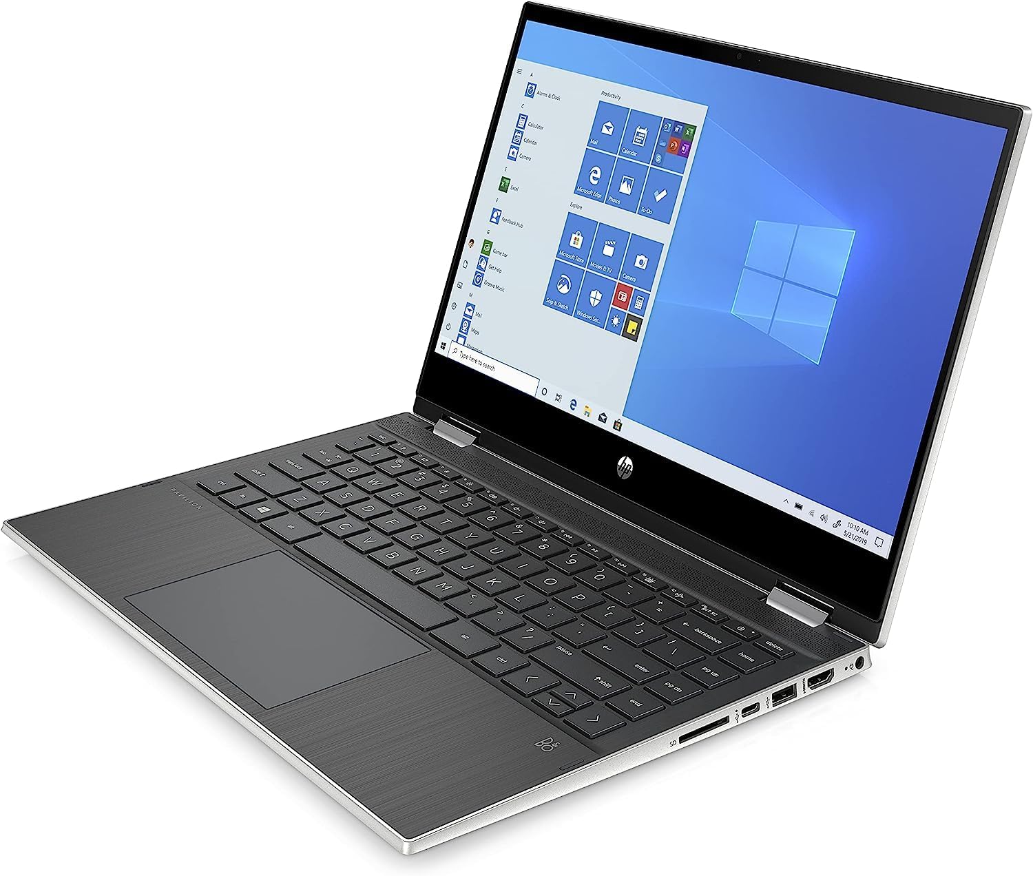 HP Pavilion x360 Convertible 14-inch Laptop, 11th Generation Intel Core i5-1135G7 Processor, Intel Iris Xe Graphics, 8GB RAM, 256 GB SSD, Windows 11 Home (14-dw1025nr, Natural Silver)