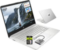 HP 14 Student-Laptop Back to School, Quad-Core Processor (Beat i3) 8GB RAM 192GB Storage(128GB UFS + 64GB SD Card) Laptops for Student with 1-Year Office 365 Copilot AI Win11, Natural Silver