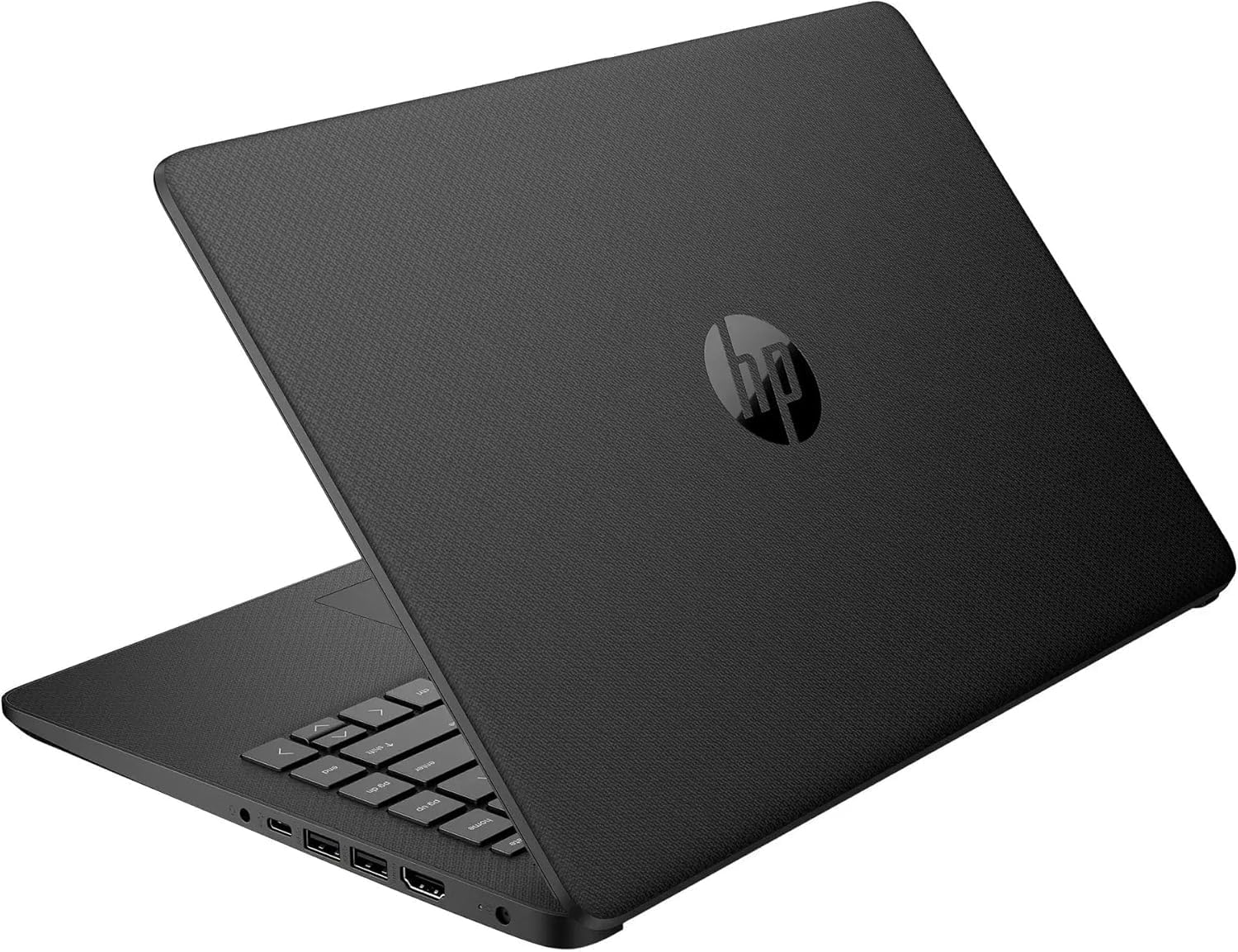 HP AI-Powered 14' HD Laptop with Microsoft Office and 1TB Cloud Storage Included for 1-Year| 16GB RAM|128GB SSD| Intel 4-Core CPU| Webcam| Ultra Light|Windows 11| RK Bundle| Black