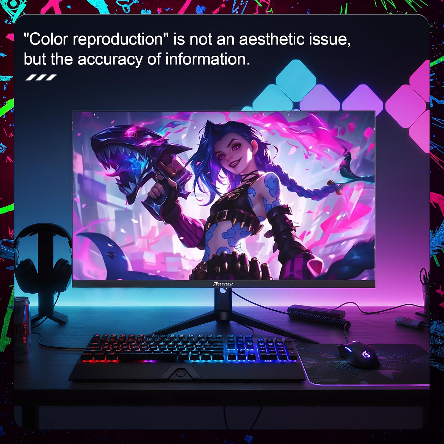 27inch Gaming Computer Monitor,2K(QHD 2560x1440) 300Hz Monitor, Fast IPS 1ms Response Time, FreeSync&G-Sync, Anti-Blue Light, Ultra Slim, 100% sRGB, DP*2 & HDMI*2 Ports VESA Mount(G27X Ultra)