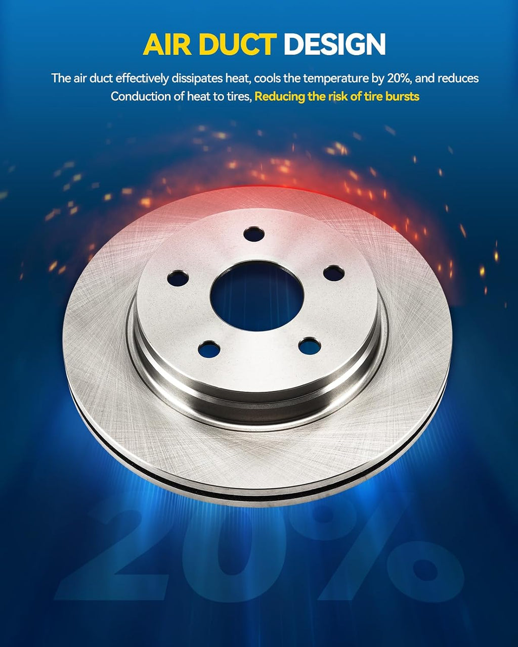 PHILTOP 12.28 inch（312 mm） Front Vented Disc Brake Rotors Compatible with BMW 230i 2017-2021, 2-PC Set replace # 34390