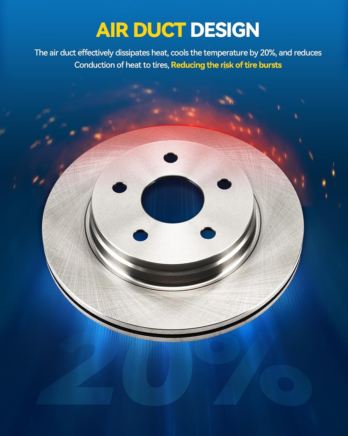 PHILTOP 12.28 inch（312 mm） Front Vented Disc Brake Rotors Compatible with BMW 230i 2017-2021, 2-PC Set replace # 34390