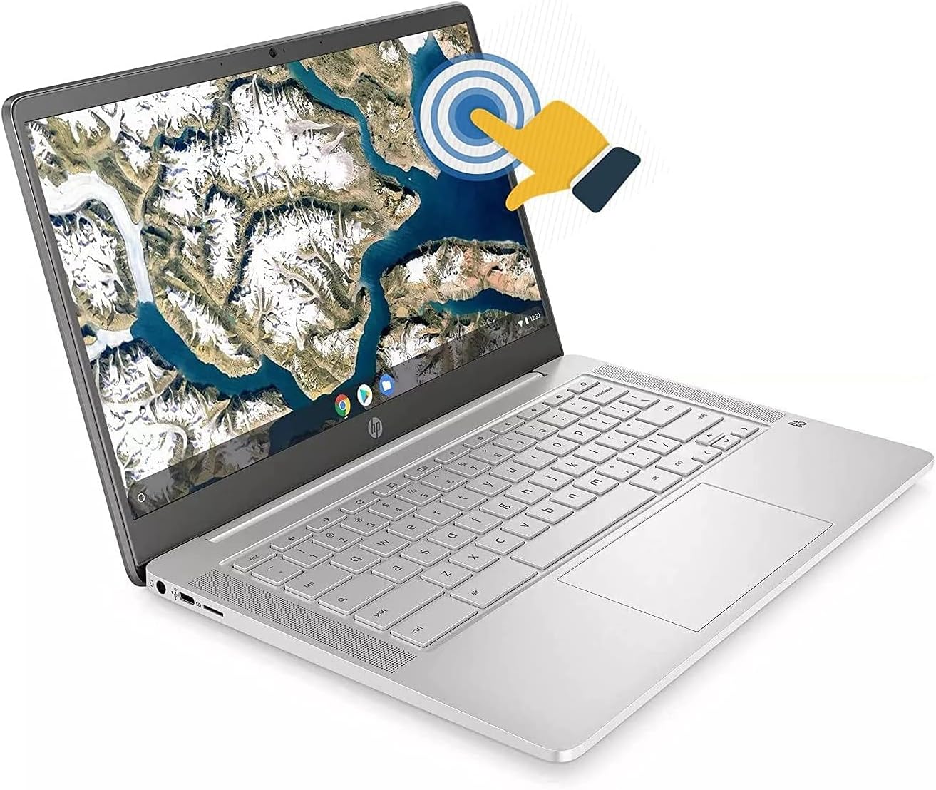 2020 Flagship HP 14 Chromebook Laptop Computer 14' HD SVA Anti-Glare Touchscreen Display Intel Celeron Processor 4GB DDR4 64GB eMMC WiFi Webcam Chrome (Renewed)