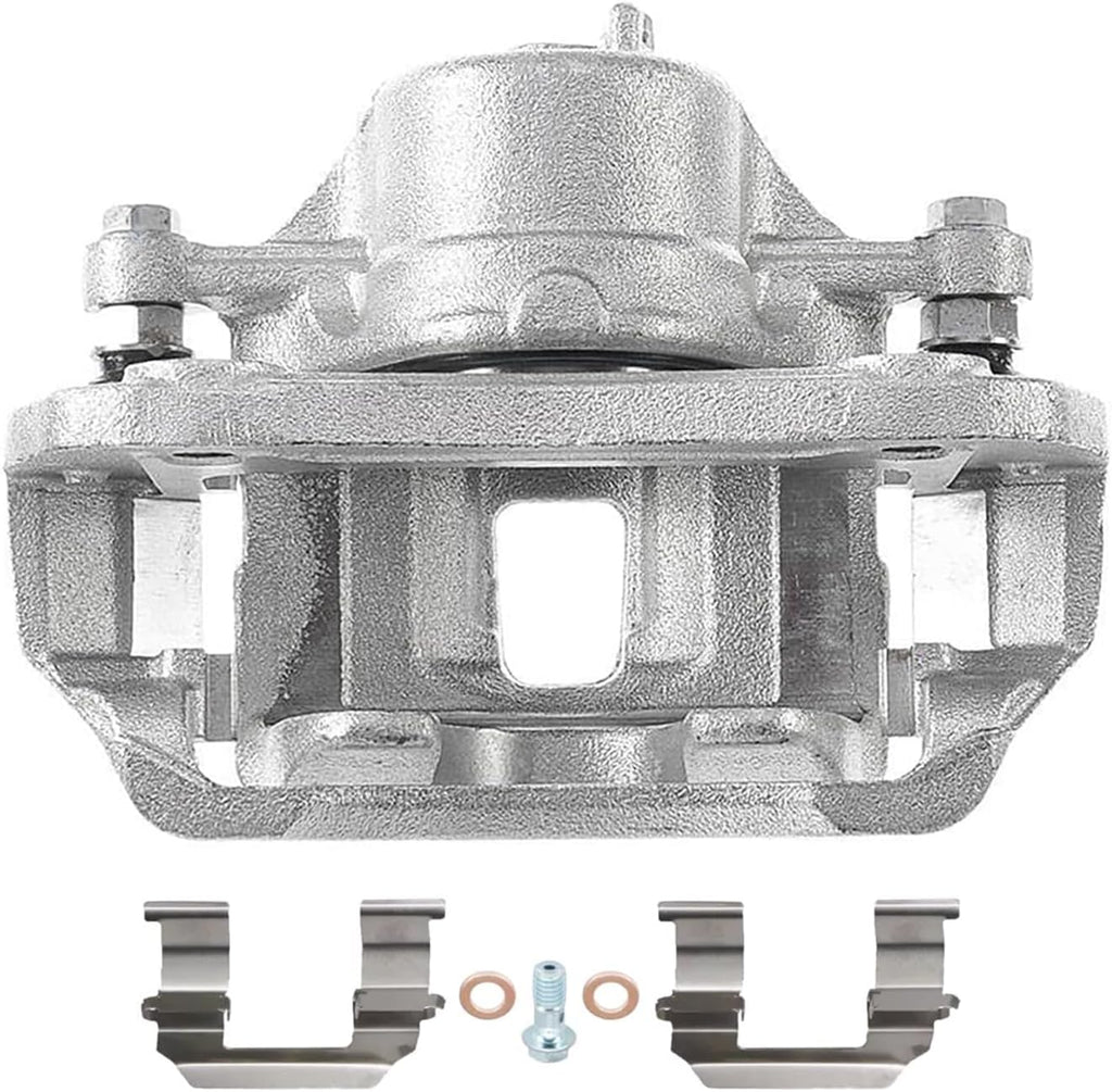 Detroit Axle - Front Brake Calipers for 07-10 Hyundai Elantra Kia Magentis, 06-10 Sonata Optima Disc Brake Calipers with Brackets Assembly 2006 2007 2008 2009 2010 Replacement
