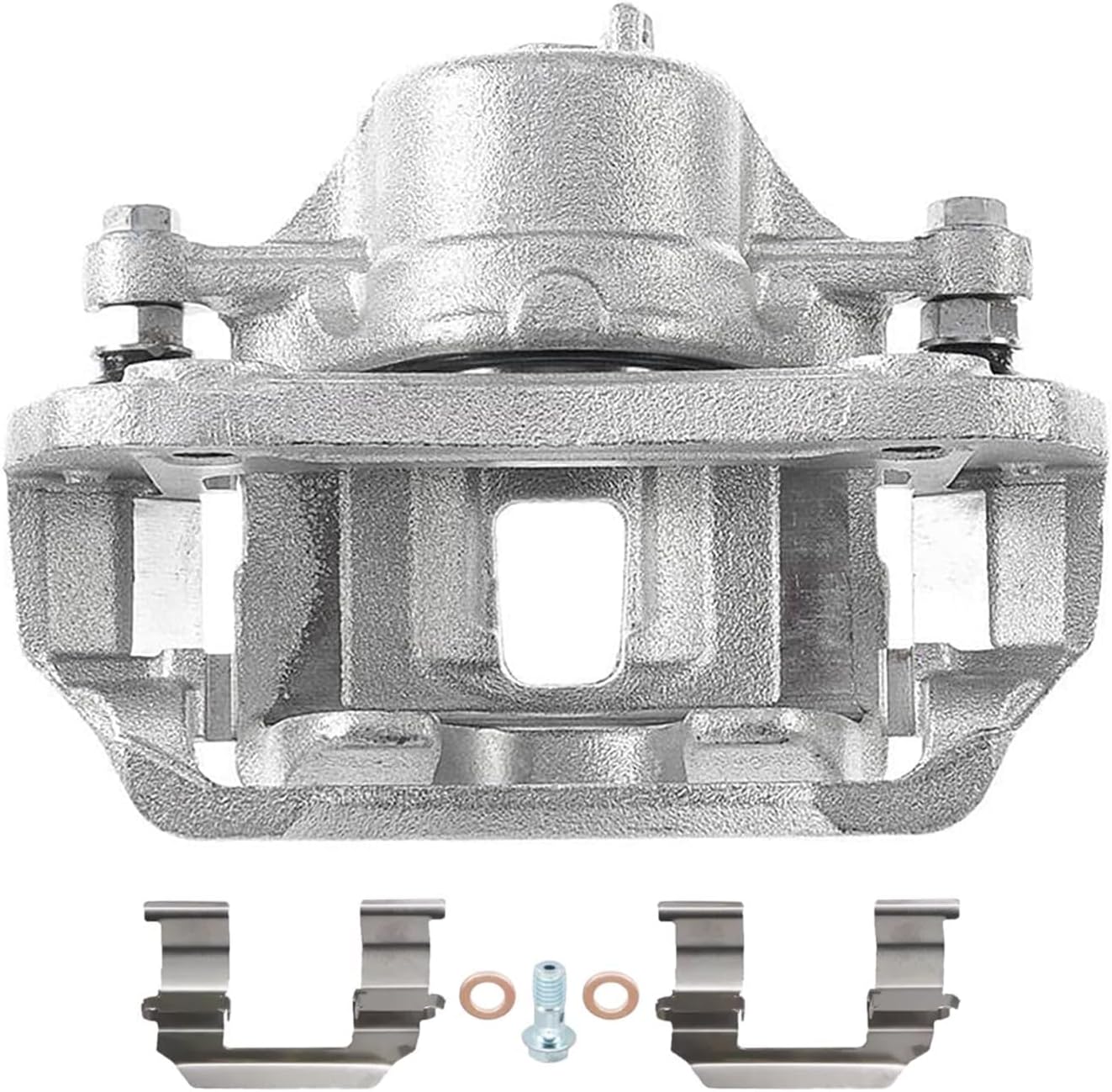 Detroit Axle - Front Brake Calipers for 07-10 Hyundai Elantra Kia Magentis, 06-10 Sonata Optima Disc Brake Calipers with Brackets Assembly 2006 2007 2008 2009 2010 Replacement