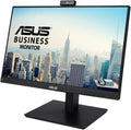 ASUS 24' 1080P Video Conferencing Monitor (BE24EQSK) - Full HD, IPS, Built-in Adjustable 2MP Webcam, AI Noise-canceling Mic, Speakers, Eye Care, DisplayPort, HDMI, Wall Mountable, Height Adjustable