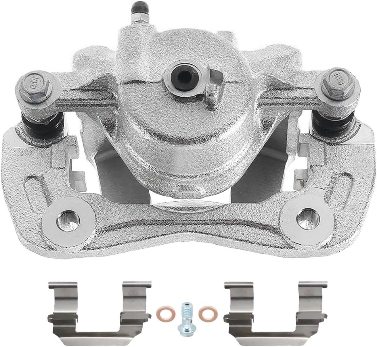 Detroit Axle - Front Brake Calipers for 07-10 Hyundai Elantra Kia Magentis, 06-10 Sonata Optima Disc Brake Calipers with Brackets Assembly 2006 2007 2008 2009 2010 Replacement