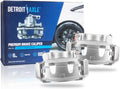 Detroit Axle - Front Brake Calipers with Brackets Replacement for Ford E-250 E-350 E-450 Econoline Club Wagon Super Duty F-350 F-250 HD - 2pc Set