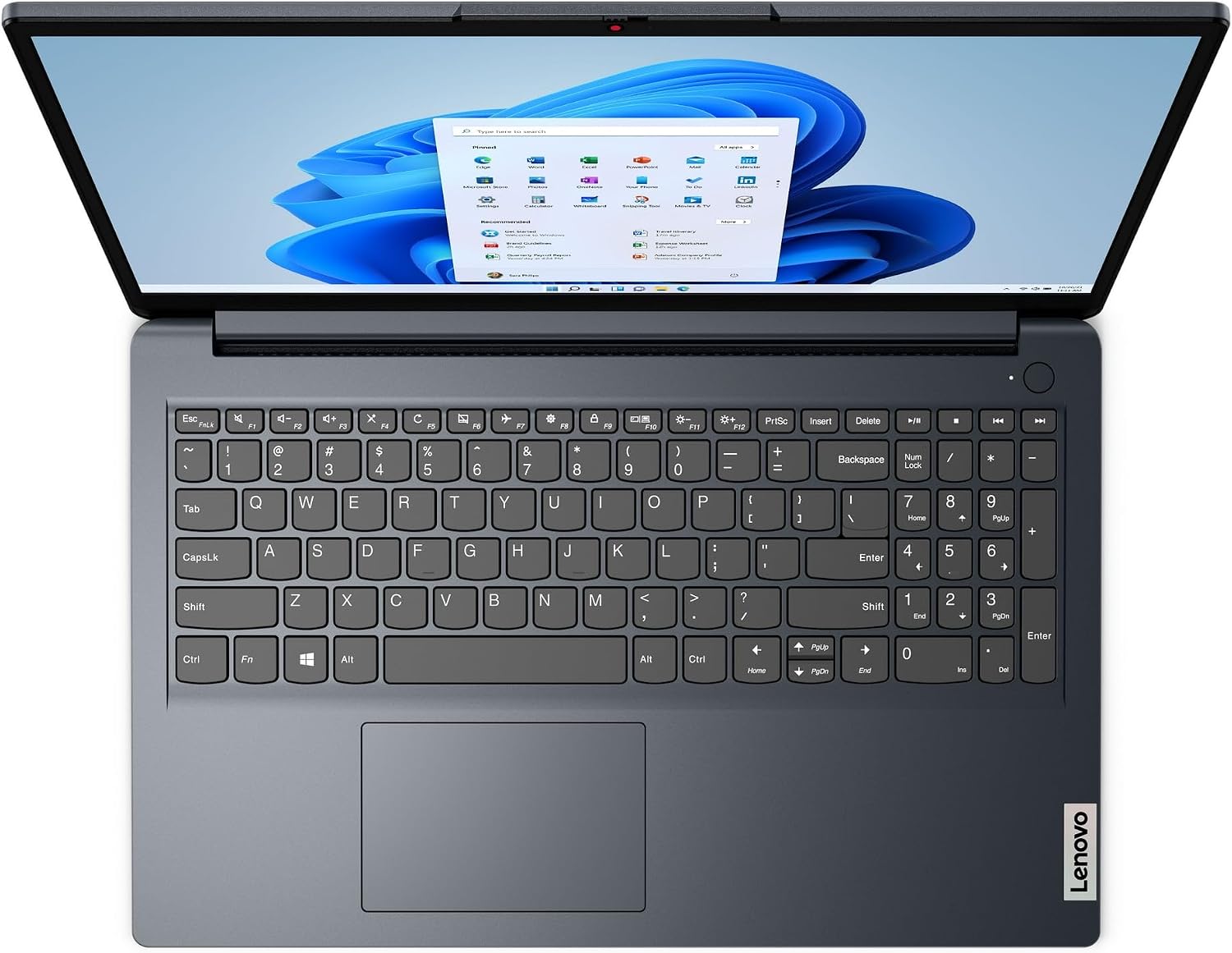 Lenovo IdeaPad 1i 15.6 inch FHD Laptop | Intel Core i5-1235U | Intel Iris Xe Graphics | HDMI | Abyss Blue| 16GB RAM | 256GB SSD | Windows 10 S | Bundle with USB 3.0 Hub