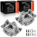 A-Premium Rear 2PCS Disc Brake Caliper Assembly with Bracket Compatible with Honda Models - Pilot 2009-2015, V6 3.5L