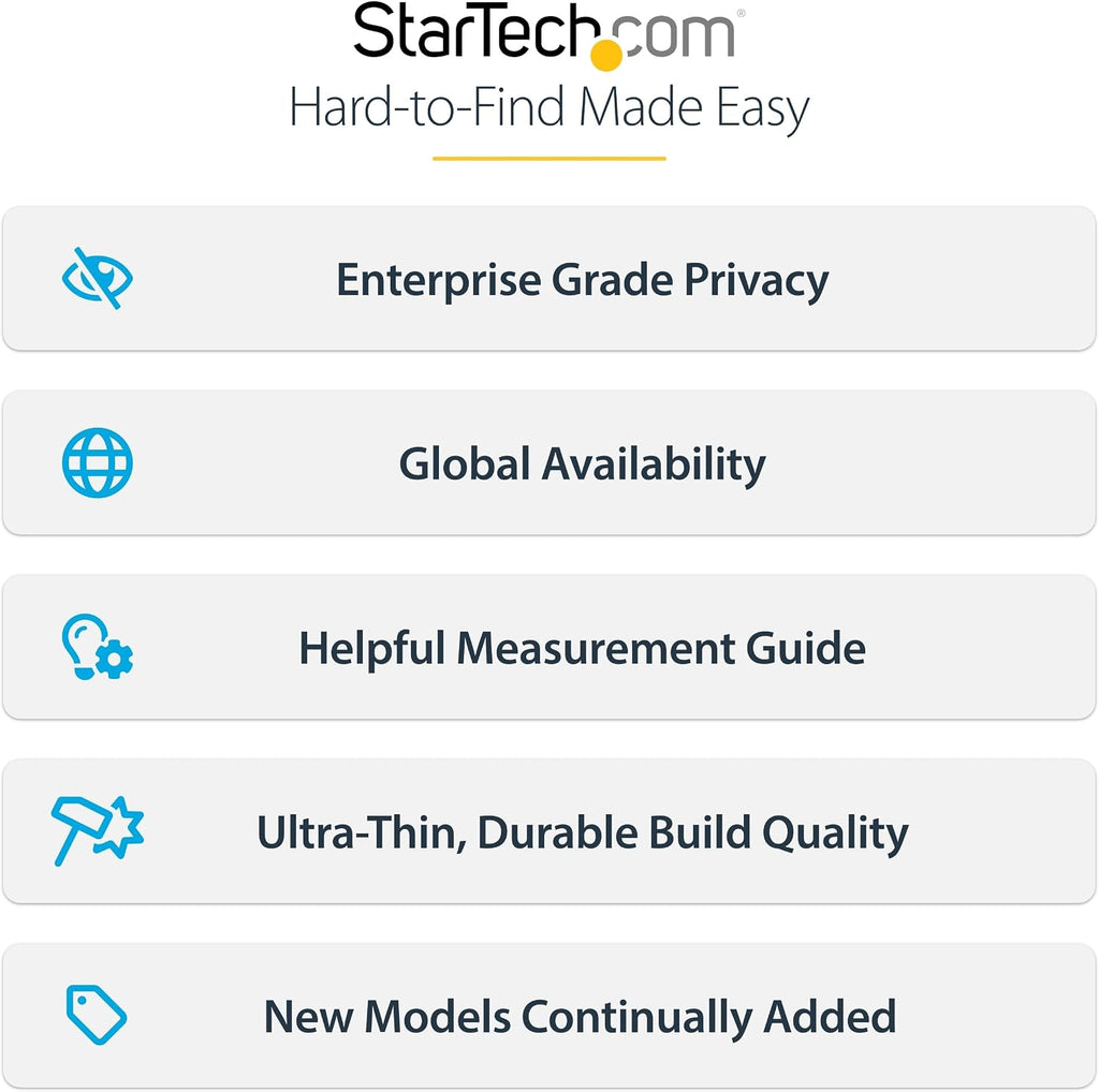 StarTech.com 24-inch 16:9 Computer Monitor Privacy Screen, Hanging Acrylic Filter, Monitor Screen Protector, +/- 30 Deg., TAA