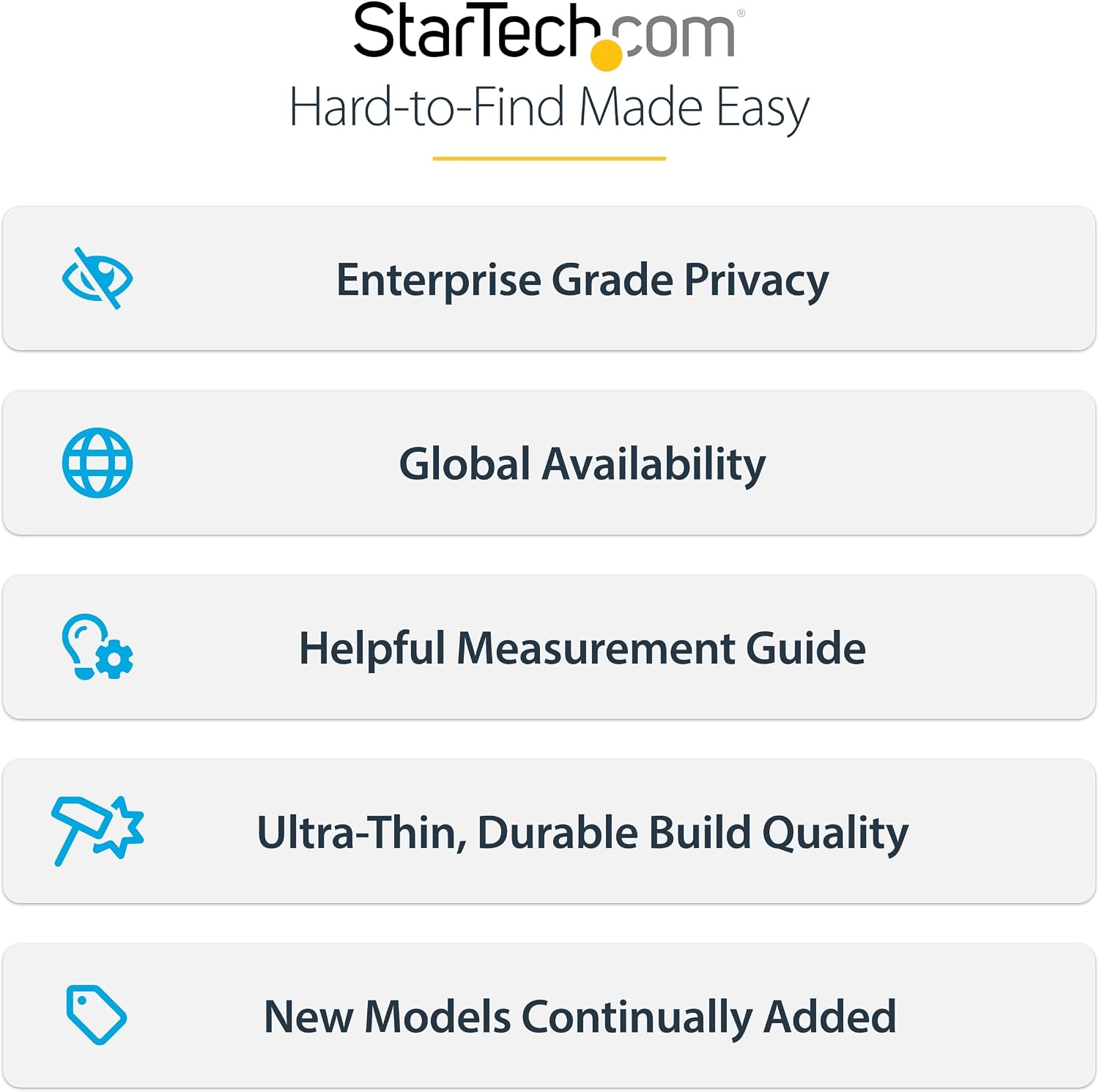 StarTech.com 24-inch 16:9 Computer Monitor Privacy Screen, Hanging Acrylic Filter, Monitor Screen Protector, +/- 30 Deg., TAA