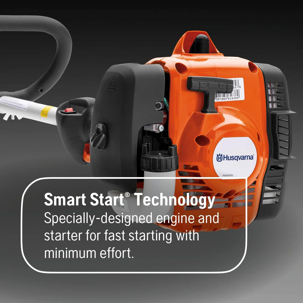 Husqvarna 122C Gas String Trimmer, 22-cc 2-Cycle, 17-inch Curved Shaft Gas String Trimmer with Tap N' Go Trimmer Head, 966712703