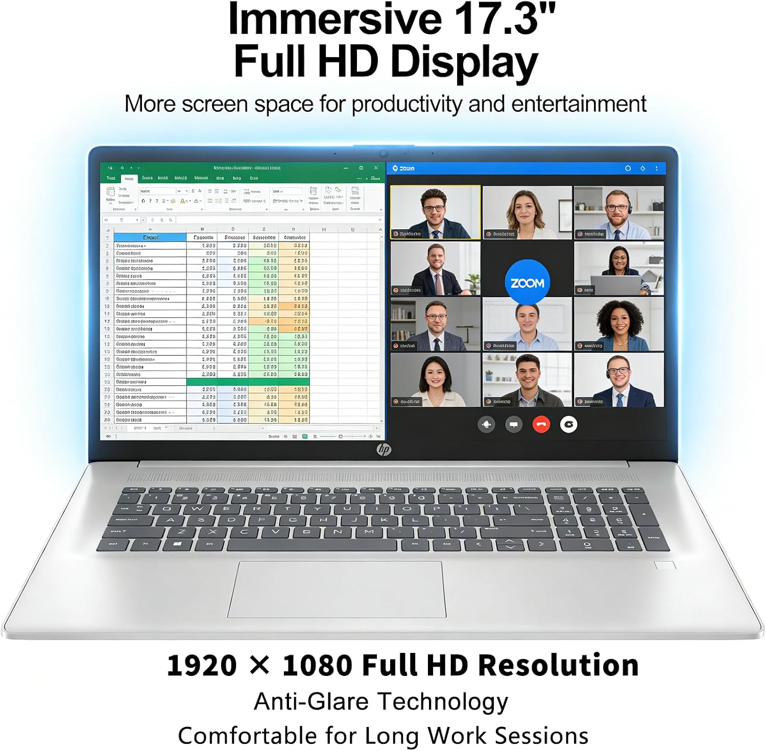 HP AI-Powered Laptop with Microsoft Office and 1TB Cloud Storage Included for 1-Year| 14' HD PC| 16GB RAM| 512GB SSD & 128GB External SSD| Intel 4-Core CPU| Webcam| Copilot Ready| Win11| LE Bundle