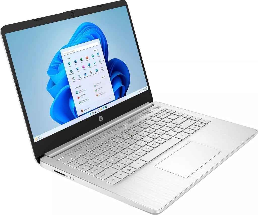 HP 14 Inch Laptop Student Business, Intel Dual-Core N4120, 16 GB RAM, 384 GB Storage(128GB eMMC+256GB MSD), Webcam, HDMI, WiFi, 1-Year Office 365 & Windows 11 Pro, w/Accessories