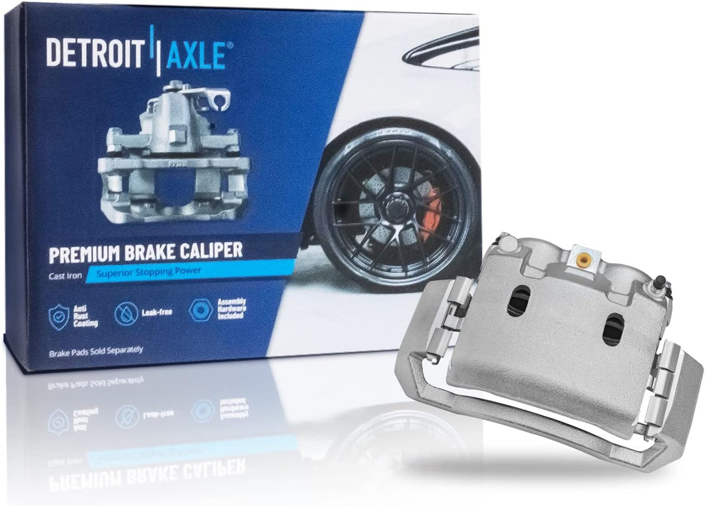 Detroit Axle - 353mm Front Disc Rotors Ceramic Pads Right Brake Caliper Replacement for 2006-2008 Dodge Ram 1500 2500 3500