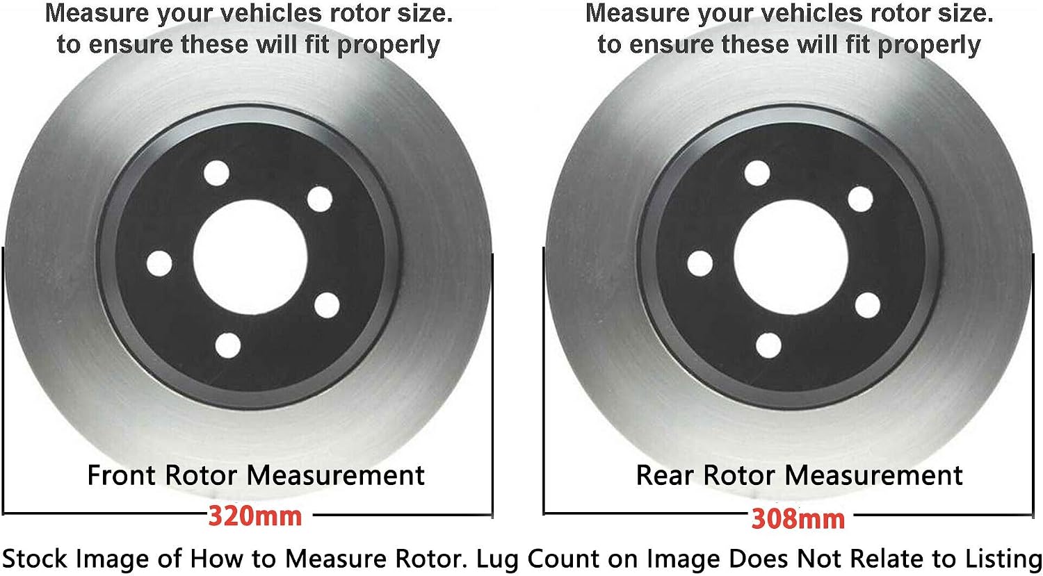 Detroit Axle - Brake Kit for 2005 2006 2007 Nissan Murano Drilled & Slotted Brake Rotors Ceramic Brakes Pads Front & Rear Replacement