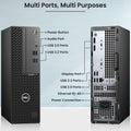 Dell OptiPlex SFF Desktop PC | Intel Core i5-10th Gen up to 4.5GHz | 16GB RAM | 256GB SSD | 24' Monitor | Built-in WiFi | Keyboard Mouse | Business Office Computer | Windows 11 Pro (Renewed)