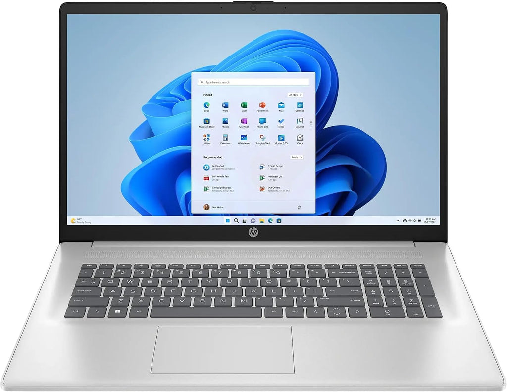 HP 17 Business Laptop 17.3' FHD IPS AMD Hexa-core Ryzen 5 7430U (Beats i7-1255U) 64GB RAM 2TB SSD Type-C Fast Charge Long-Lasting Battery Win11Pro ICP Accessory