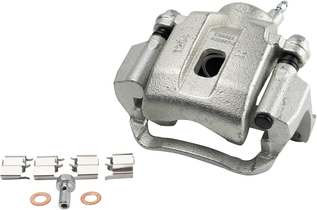 TRQ Rear Brake Pad and Rotor Set Ceramic Rotors Calipers Compatible with 2008-2015 Toyota Sequoia 2007-2015 Tundra