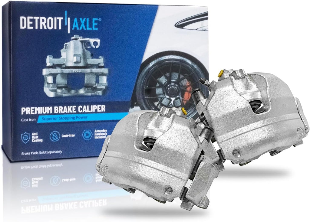 Detroit Axle - Front Brake Calipers for Ford Escape Focus Transit Connect Lincoln MKC, Disc Brake Calipers with Bracket Replacement Brake Calipers Assembly