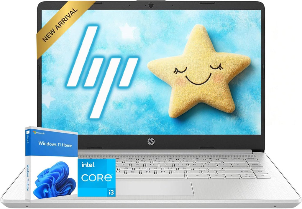 HP 14' FHD Anti-Glare Laptop Computer | Intel Core i3 CPU | 16GB RAM | 1TB SSD | Fingerprint Reader | Fast Wi-Fi & HD Webcam | SD-Card Reader | Up to 9.15H Battery for Work & School | Windows 11