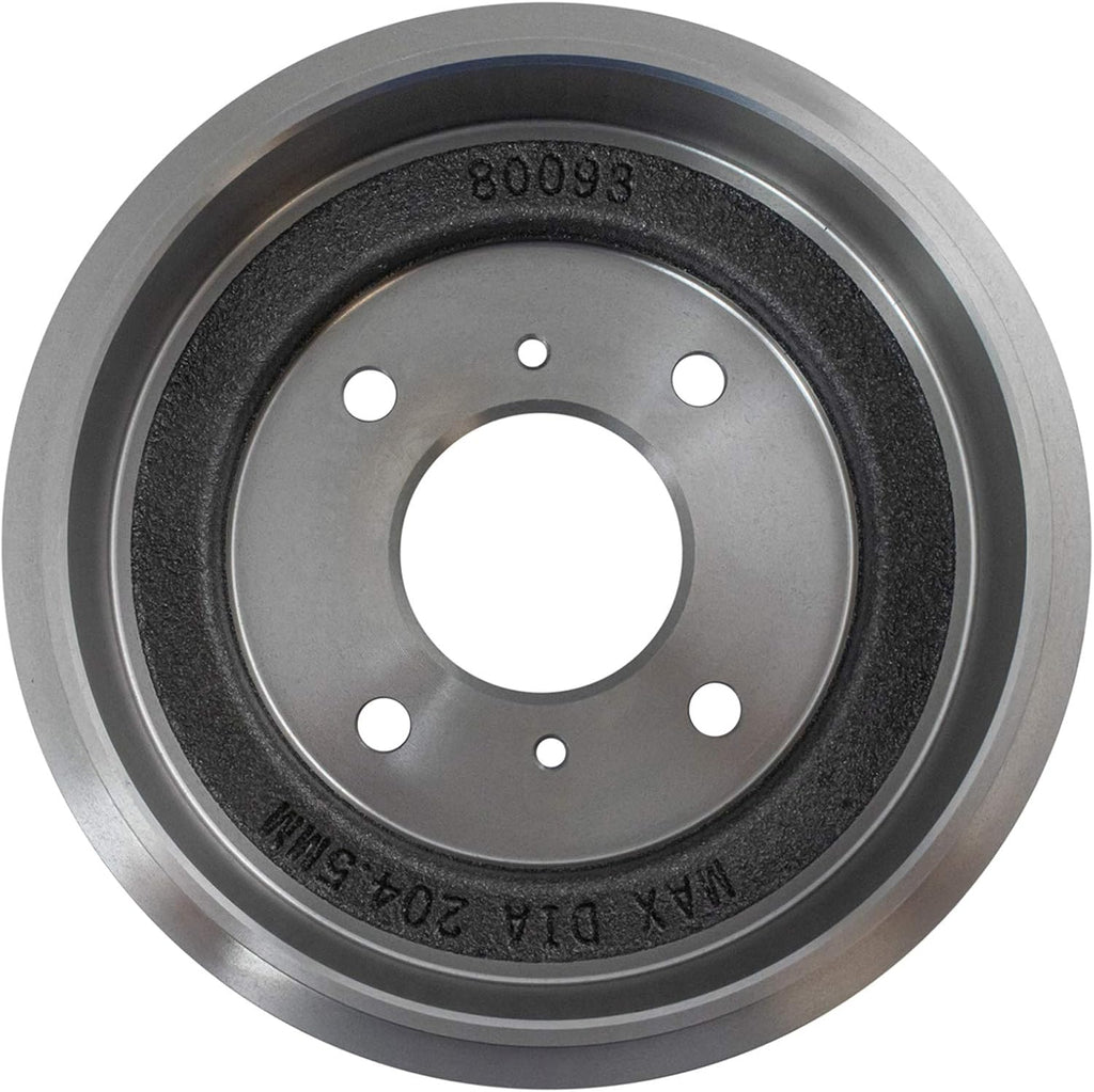 TRQ Brake Performance Rotor Pad Drums Shoes Kit Front & Rear Compatible with Nissan Sentra