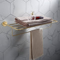 Bathroom Shelves All Copper Brushed Gold Towel Rack Bar Rail, Simple and Light Luxury Bath Towel Rack, Bathroom Bathroom Rack, Hardware Pendant Set (Color : Towel Rack)