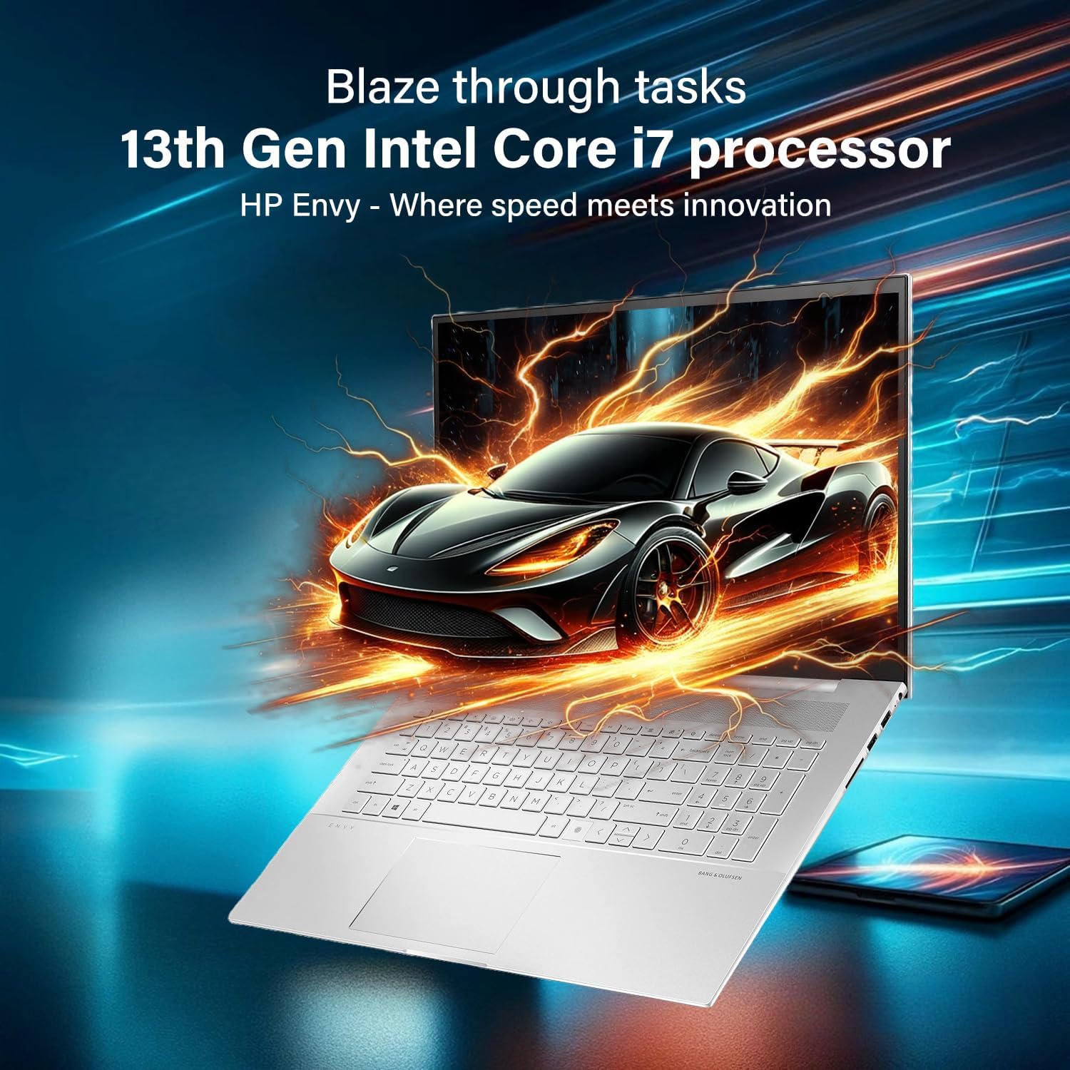 HP Envy 17.3 FHD Touchscreen Laptop | Intel Core i7-13700H | 16GB RAM | 1.5TB SSD (1TB PCIe withHP P500 512GB Portable SSD) | Intel Iris Xe Graphics | Backlit KB | B&O Audio | WiFi 6 | Win 11 Pro
