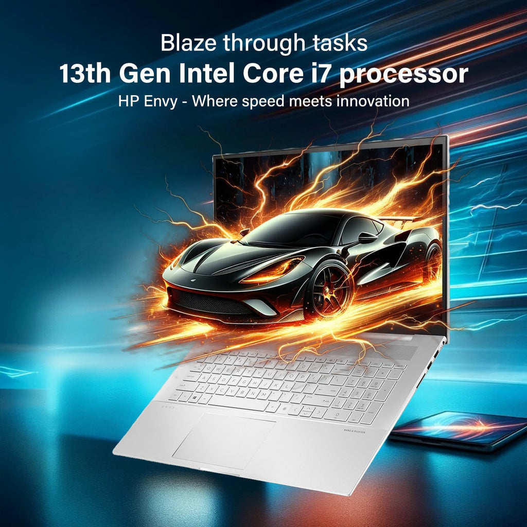 HP Envy 17.3 FHD Touch Laptop | Intel Core i7-1355U | NVIDIA GeForce RTX 3050 | 32GB RAM | 2.5TB SSD (2TB PCIe SSD withHP P500 512GB Portable SSD) | Backlit KB | B&O Audio | WiFi 6 | Win 11 Pro