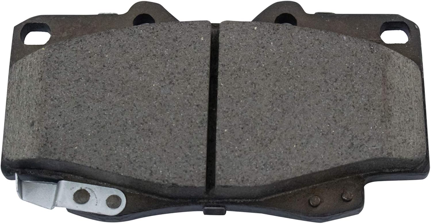 TRQ Front Brake Pad and Rotor Set Ceramic Rotors Calipers Hoses Compatible with 2001-2002 Toyota 4Runner