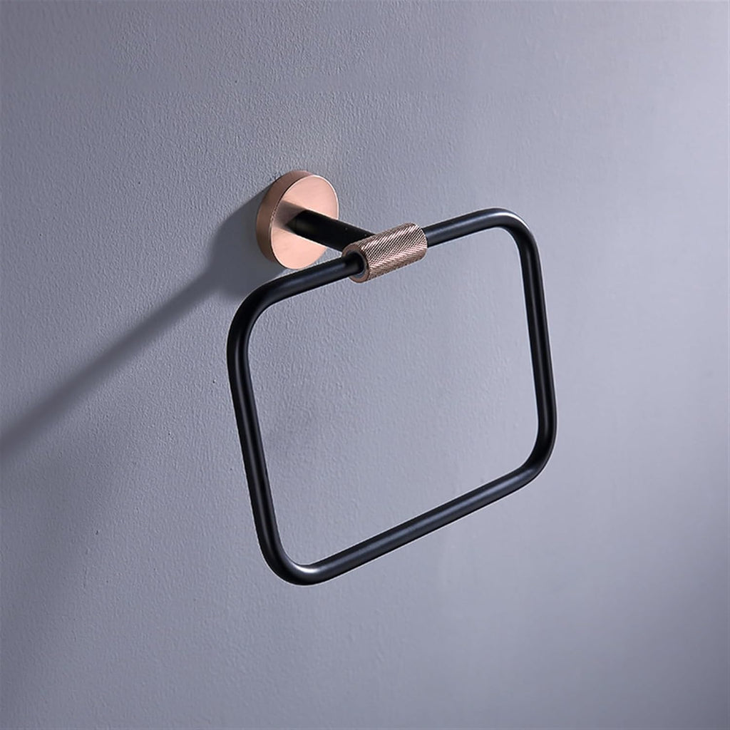 Towel Holder Stainless Steel Towel Rack with Clothes Hook, Toilet Brush, Paper Holder, Cup Holder, and Double Towel Bar Rail(Double Towel Bar)