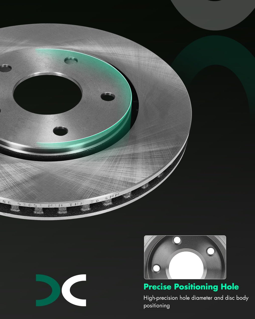SCITOO Front 11.89' Brake Pads and Rotors Kits Replacement For Chrysler For Town & Country 2008-2016,For Dodge For Grand Caravan/For Journey,For Ram For C/V 2012-2015,For VW For Routan 2009-2014