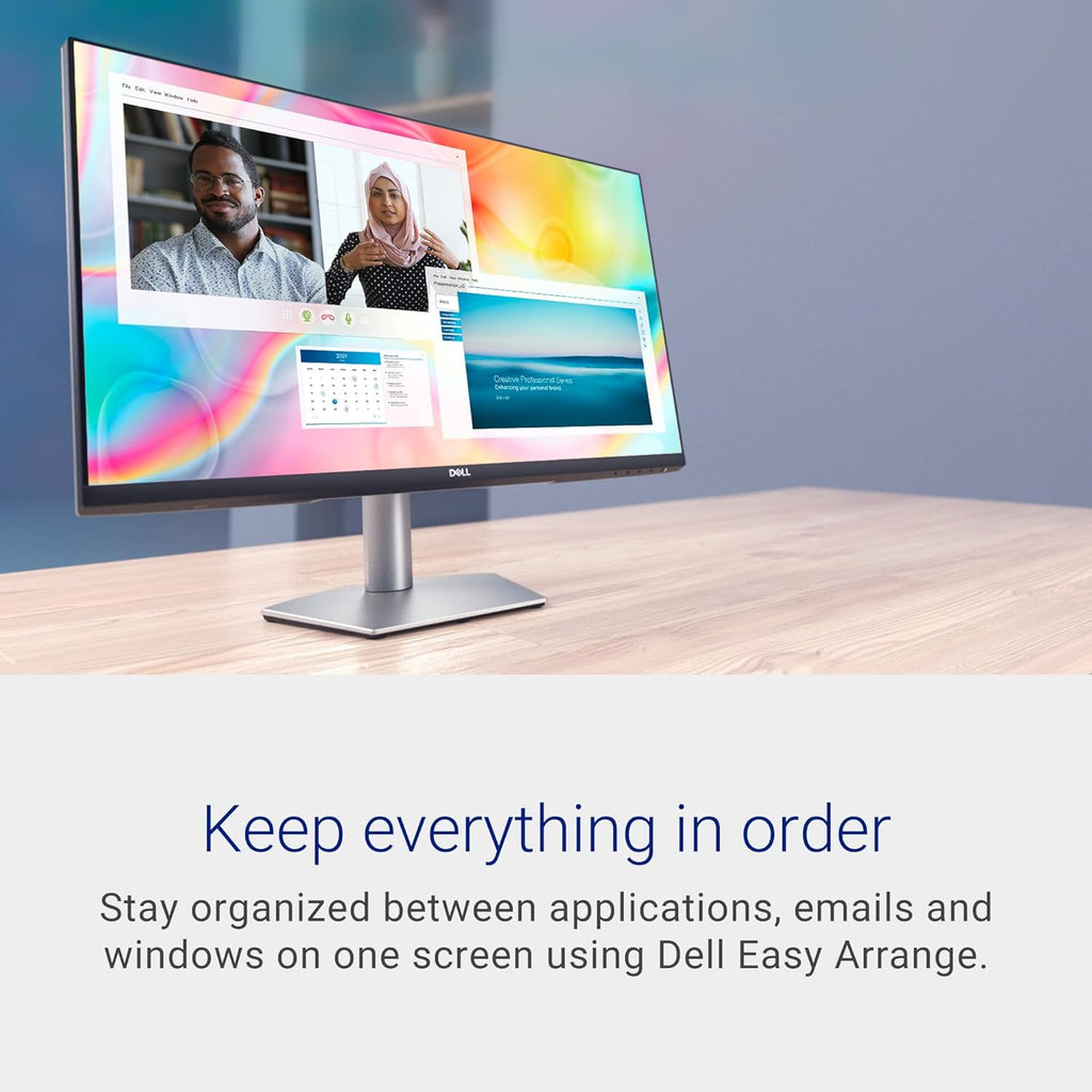 Dell S2722DC Monitor - 27-inch WQHD (2560x1440) 75Hz 4Ms Display, AMD FreeSync, Built in Speaker, USB Type-C/USB 3.2 Gen 1/HD (Renewed)