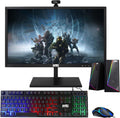 TechMagnet All in one Desktop Computer,Cheetah 4,Intel Core i5 4th Gen,8GB DDR3,480GB SSD,27 inch LED Monitor,MTG RGB Keyboard Mouse,RGB Speaker and Webcam,USB Wi-Fi,Windows 11(Renewed)