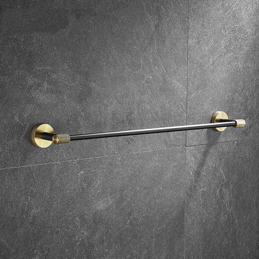 Stainless Steel Bathroom Hardware Set Bathroom Accessories Black Towel Rail Bar Rack Gold Towel Bar Shelf Towel Holder,Single Hanger