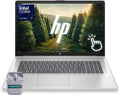 HP Touchscreen Laptop, 17.3' Business Laptop Computer, Windows 11, 32GB RAM 1TB SSD, Intel Core Ultra 7 255U, HD+ Display, Fingerprint Reader, Backlit Keyboard, SageNova Earphones, Silver