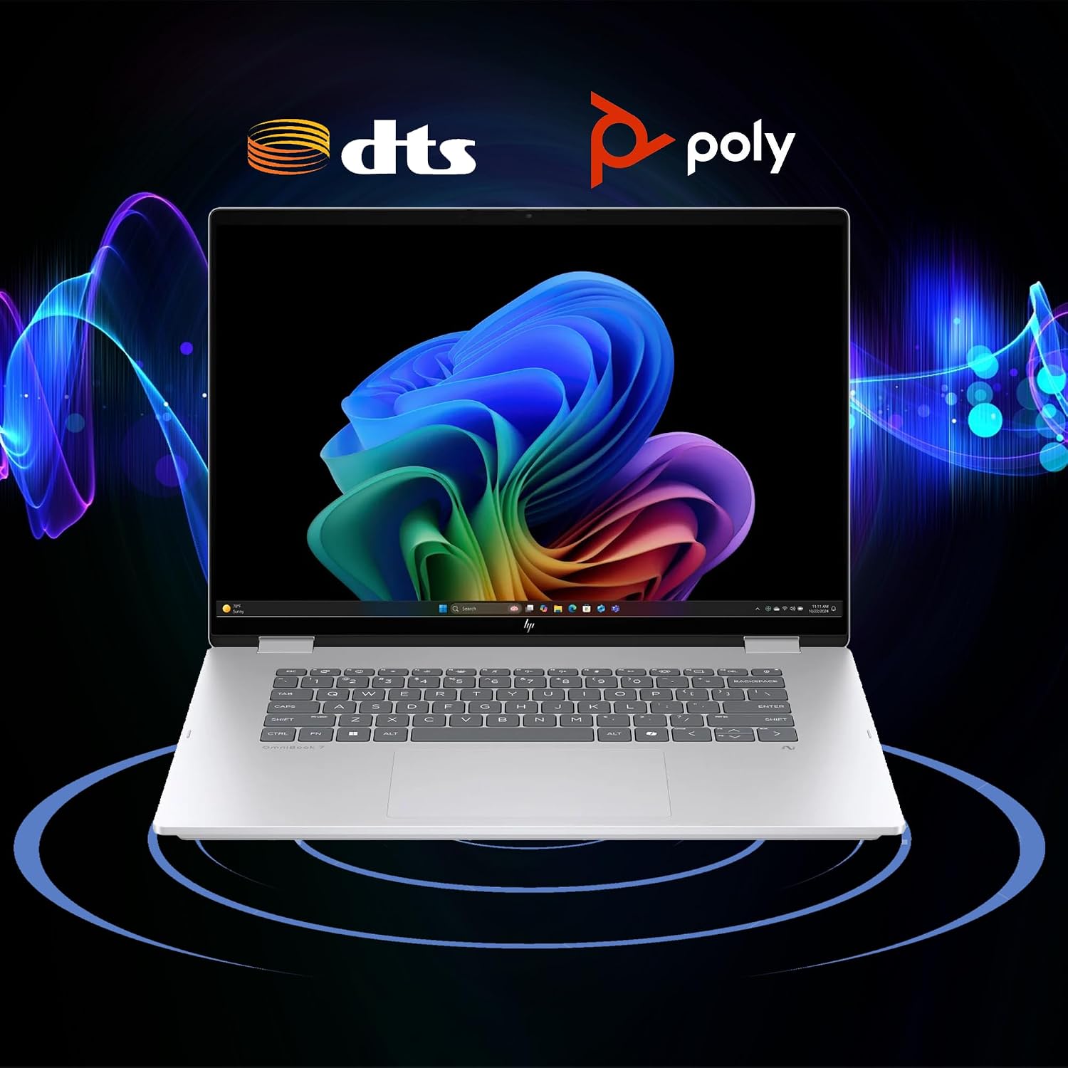 HP OmniBook 7 Flip 16 2-in-1 Professional Business Laptop 16' 3k OLED Touch Intel 8-core Ultra 7 Series 2 258V (Up to 47 Tops) 32GB RAM 1TB SSD 5MP IR Camera Wi-Fi7 Pen Win11 ICP Hub