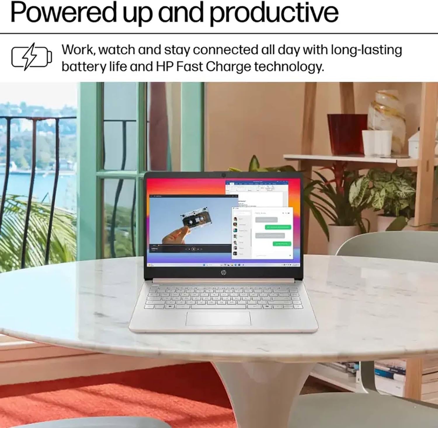 HP 14 Inch Business Laptop, Ultral Light Laptops for Student and Business, Intel Processor N150(Quad-Core), 4GB RAM, 128GB UFS, Wi-Fi 6, Fast Charge, 1-Year Office 365, Windows 11 Pro, Rose Gold