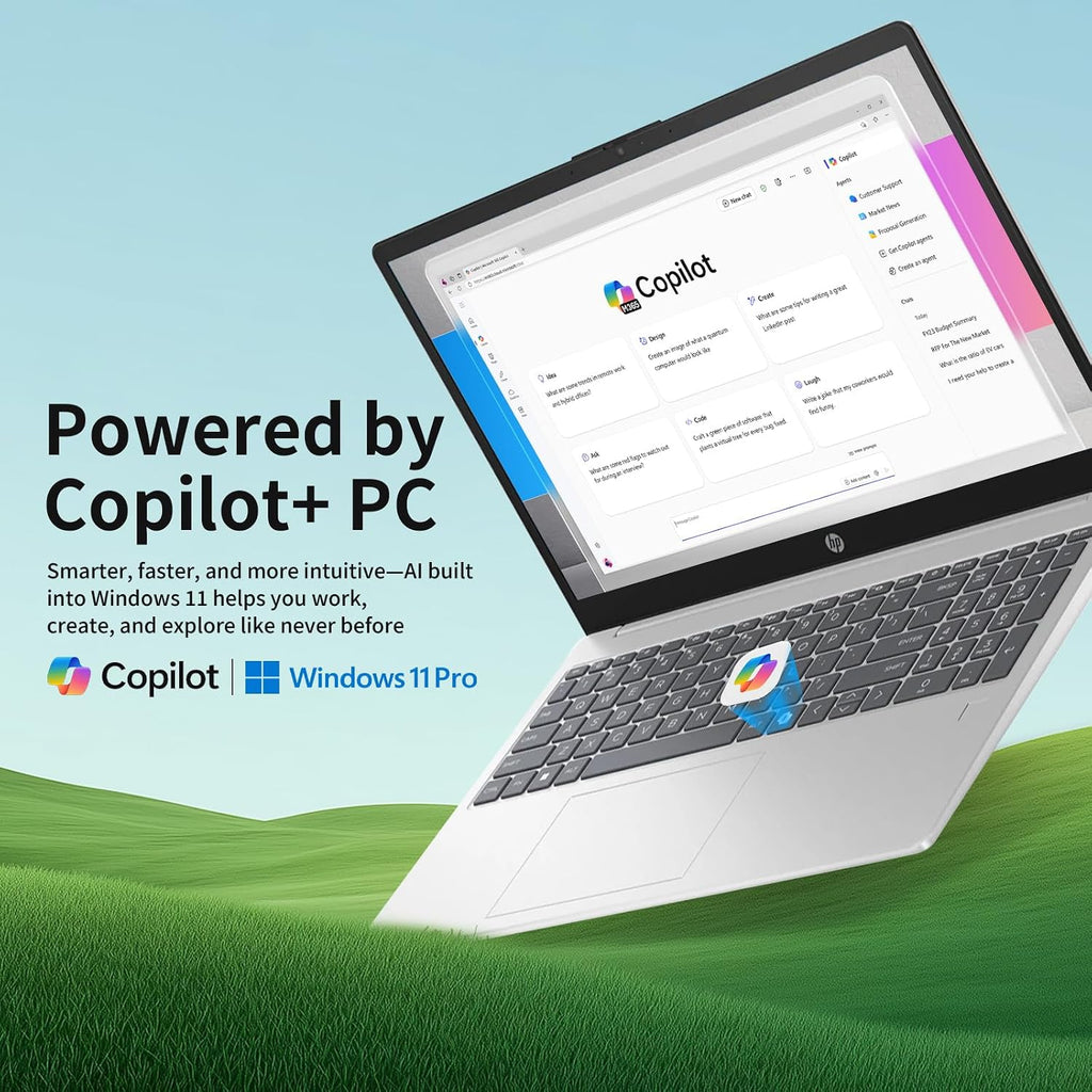 HP Flagship Touchscreen Laptop for Business - 15.6' FHD IPS Touchscreen • Intel 10-Core i7 1355U • Intel Iris Xe Graphics • Windows 11 Pro • Copilot+ PC • Wi-Fi 6 • Bluetooth • 32GB RAM + 2TB SSD