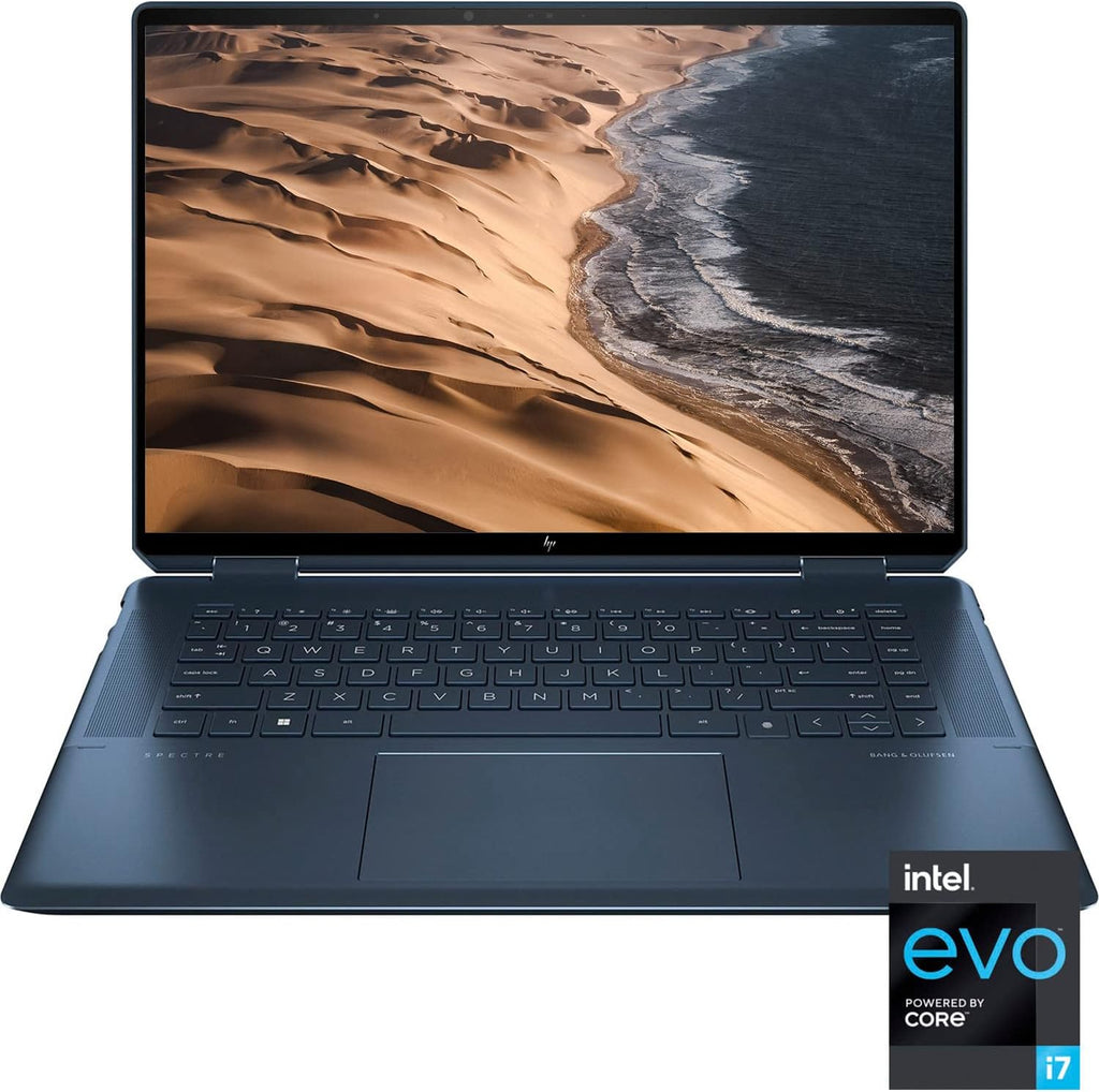 HP Spectre X360 2-in-1 Touchscreen Laptop, 16' 3K+ Touchscreen, Intel Core i7-12700H Evo, 16GB RAM, 512GB SSD, Webcam, Wi-Fi 6, Backlit KB, FP Reader, MPP2.0 Tilt Pen Included, Win11 Home
