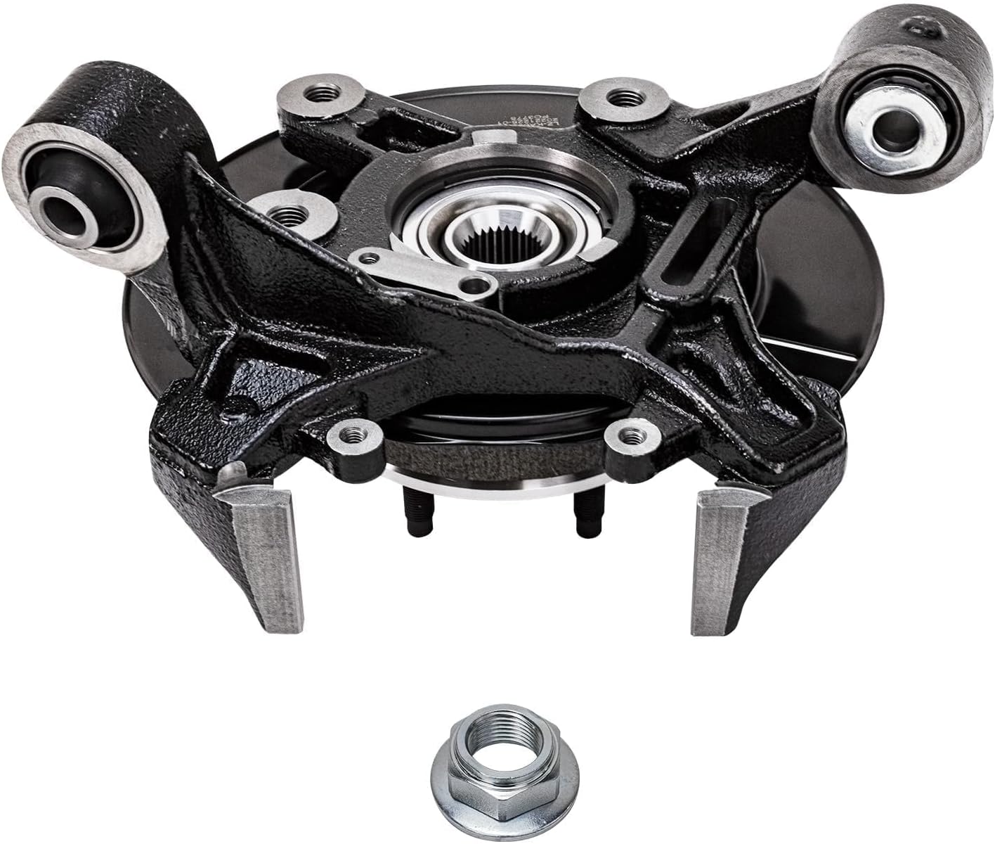 Detroit Axle - Rear Brake Kit for Ford Explorer Sport Trac Mercury Mountaineer, Steering Knuckles & Wheel Bearing Hubs Brake Rotors Ceramic Brake Pads Disc Brake Calipers Replacement