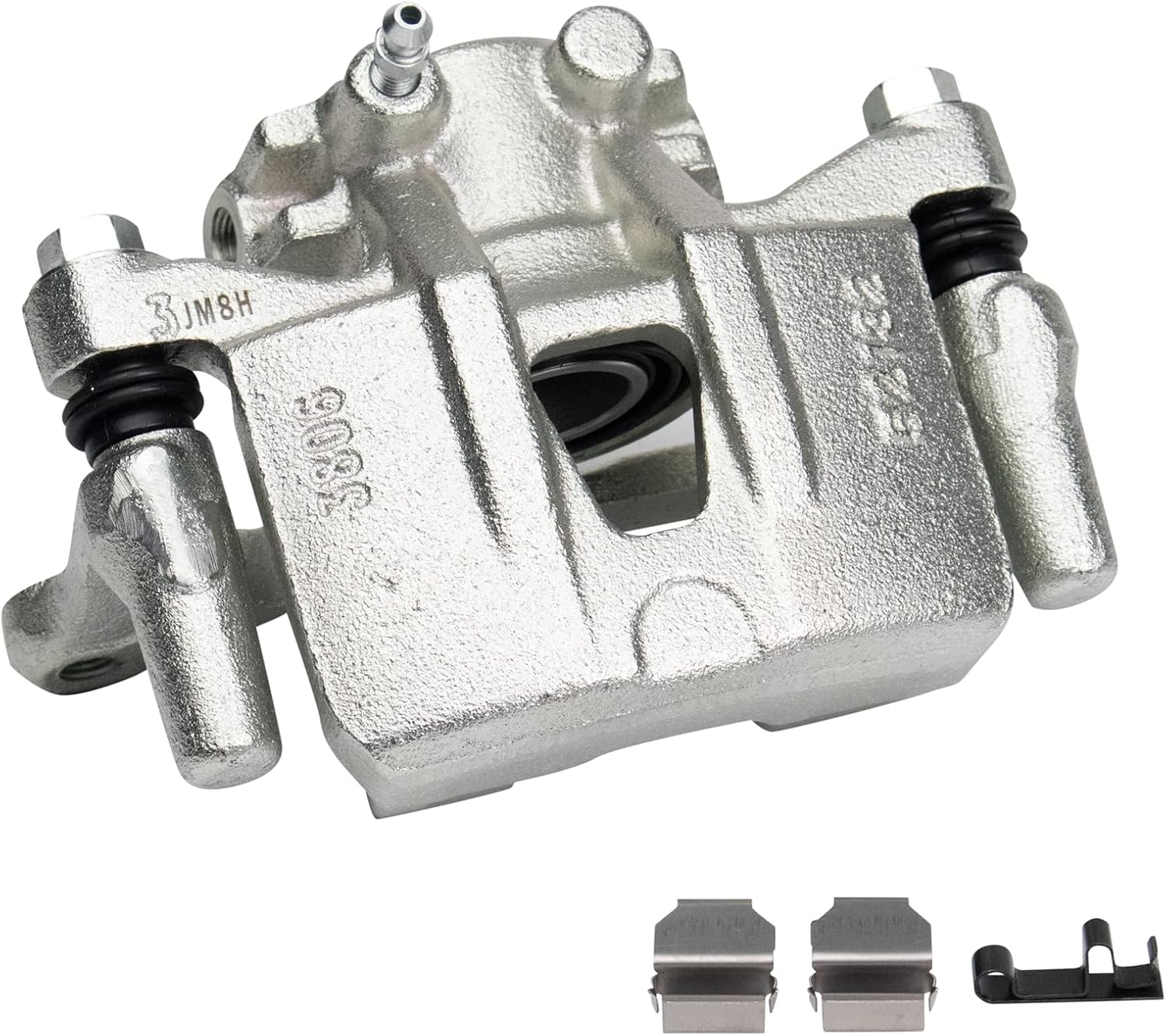 TRQ Rear Brake Pad and Rotor Set Ceramic Rotors Calipers 262mm Diameter Compatible with 2009-2011 Mitsubishi Lancer