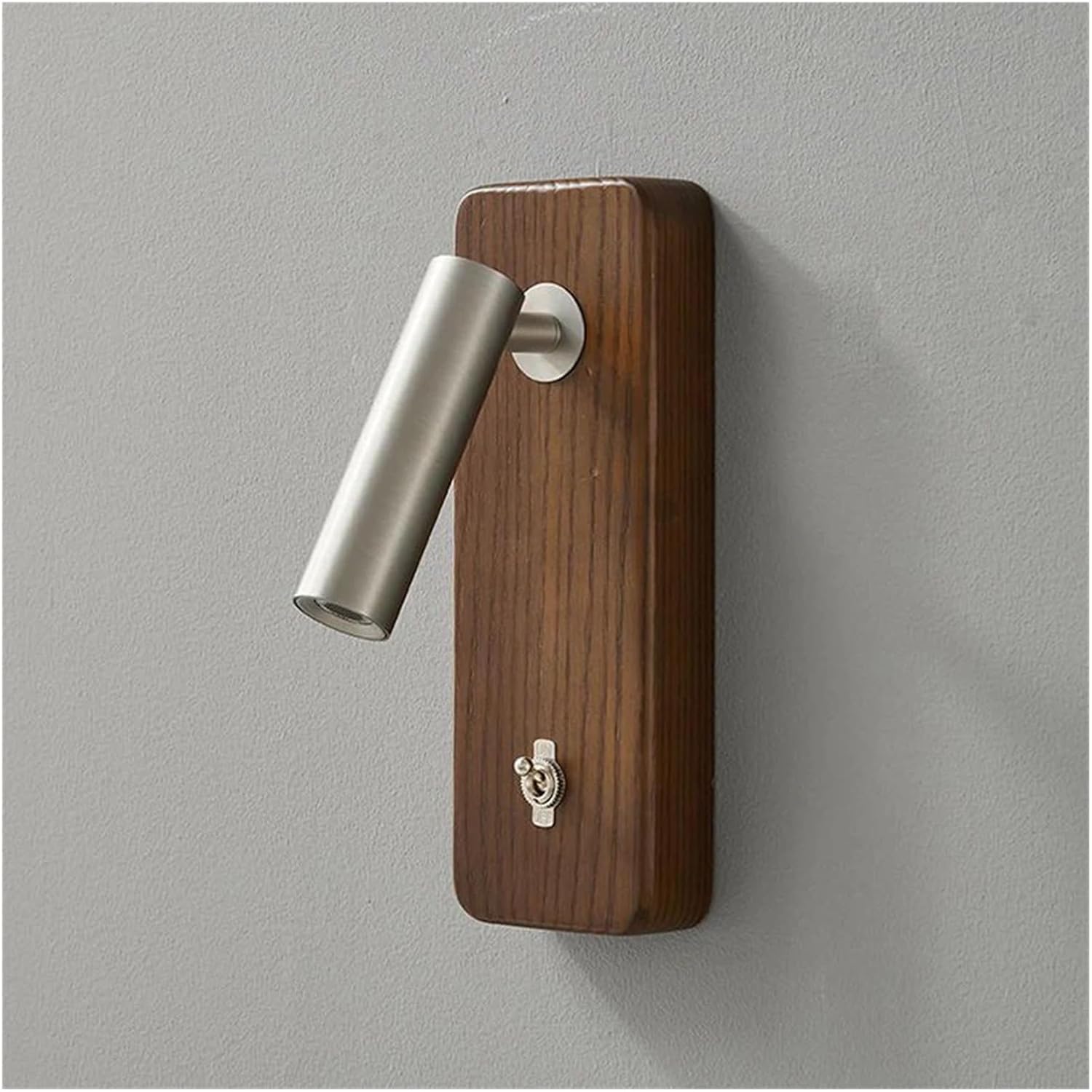 with Switch Wall Lamp Gold Silver Brass Wooden Lighting Fixtures for Bedroom Reading Hotel Office E27 Bulb,Elegant