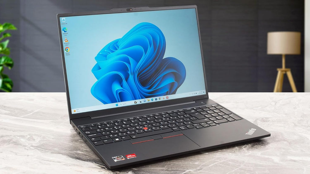 Lenovo ThinkPad E16 Business Laptop (16' FHD+ Display, AMD Ryzen 7 7730U (> Intel i7-1255U), 16GB RAM, 512GB SSD) Fingerprint, Backlit, FHD Webcam, Wi-Fi, Ethernet, Win 11 Pro w/ AI Copilot, Black