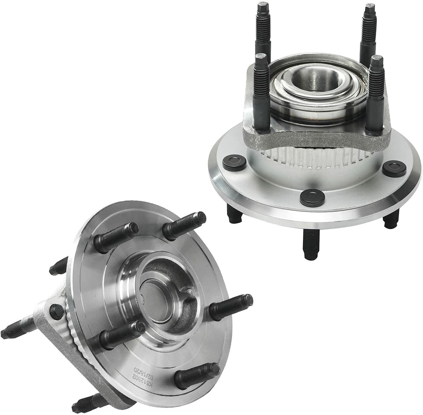 Detroit Axle - Brake Kit for 05-10 Jeep Commander Grand Cherokee, Front & Rear Disc Brake Rotors Ceramic Brake Pads Wheel Bearing & Hubs Wheel Lug Nuts 2005 2006 2007 2008 2009 2010 Replacement