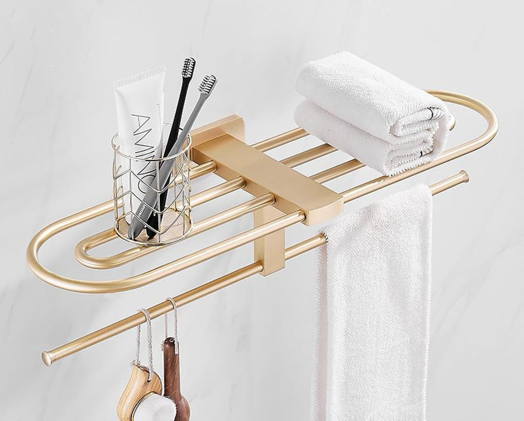 Toilet Towel Rack, Bath Towel Rack, Bathroom Storage Rack, Hardware Storage Pendant, Round Rod Towel Rack