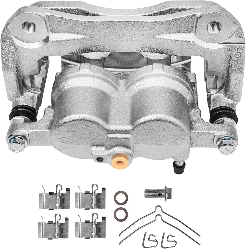 Detroit Axle - Front Brake Kit for Toyota Highlander Lexus RX350 NX300 NX300h RX450h NX200t, Disc Brake Rotors Ceramic Brake Pads Brake Caliper Replacement