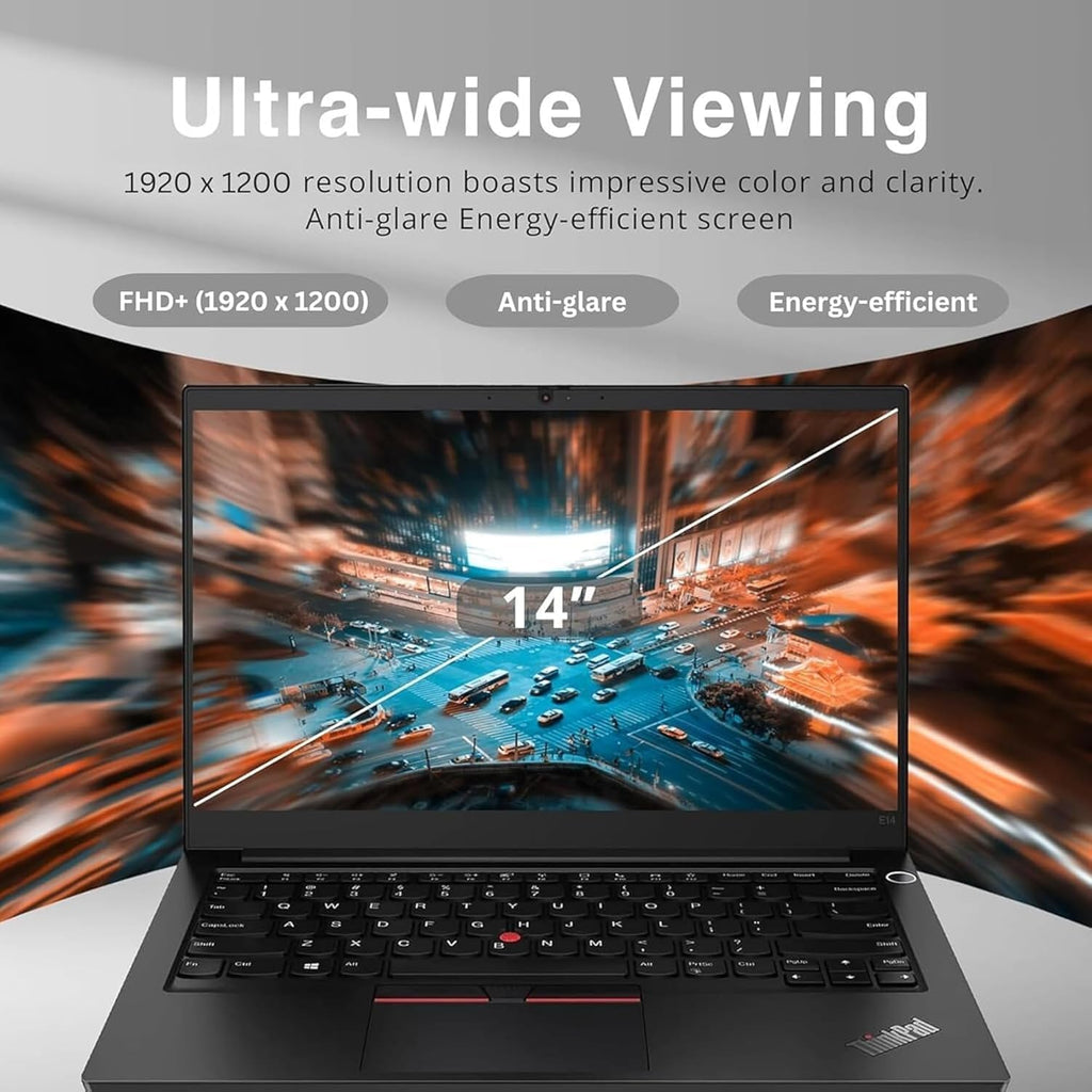 Lenovo ThinkPad E14 Gen 7 Business Laptop, 14' FHD+ Display, AMD Ryzen 7 250 (Beat i7-1255U), 32GB RAM, 1TB SSD, Backlit Keyboard, HDMI, RJ45, Wi-Fi 6E, Windows 11 Pro, Black