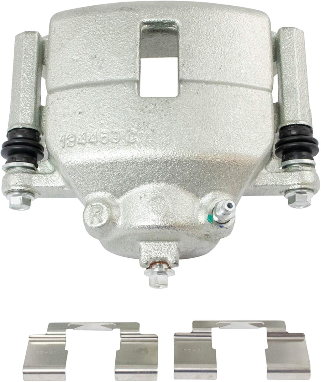 TRQ Front Brake Pad and Rotor Set Ceramic Rotors Calipers Hoses Compatible with 2001-2009 Chrysler PT Cruiser